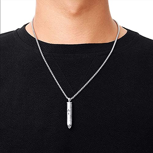 2PCS Urn Necklaces for Ashes, Cremation Necklack for Ashes, Urn Necklaces for Ashes for Women Men, Cremation Jewelry Locket Stainless Steel Keepsake Waterproof Memorial Pend…3