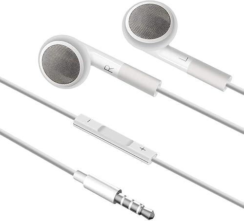 Miniatura 5 de Jelanry 0.138 in Auriculares Auriculares Auriculares con Control Remoto para Shuffle 2 3 4 5 6, Touch 2G 3G 4G 5G Classic nano6 - Blanco