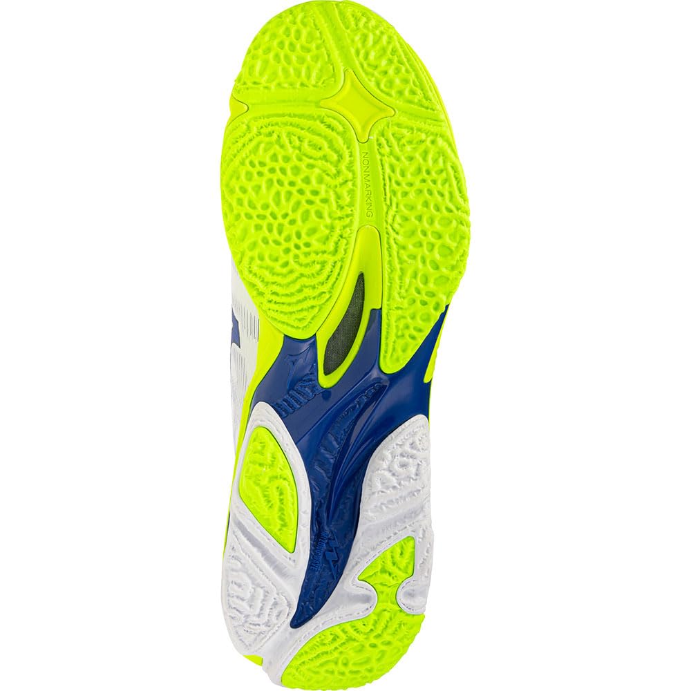 Mizuno Shoe Wave Lightning Elite MID. 39 – Bianco Light Yellow Dazzling Blue 44