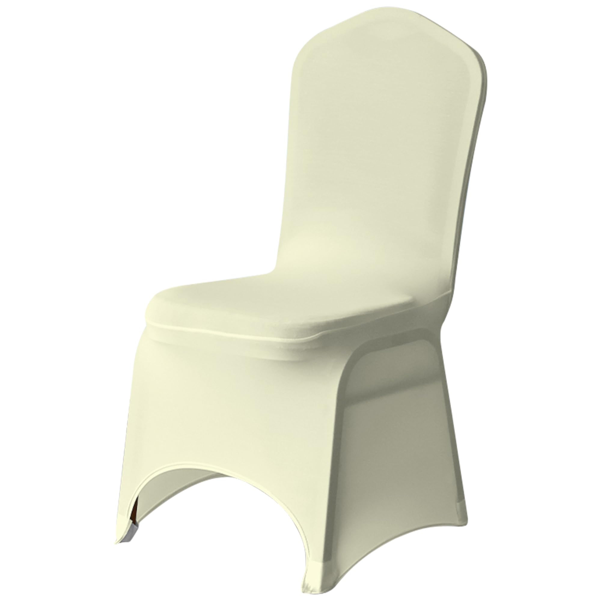Trimming Shop Ivory Chair Cover Spandex Polyester Stretch Fabric Dining Slipcovers Washable & Removable Protective Wedding Chair Covers For Banquets Ceremony & Hotel Dinner (, Pack Of 1)