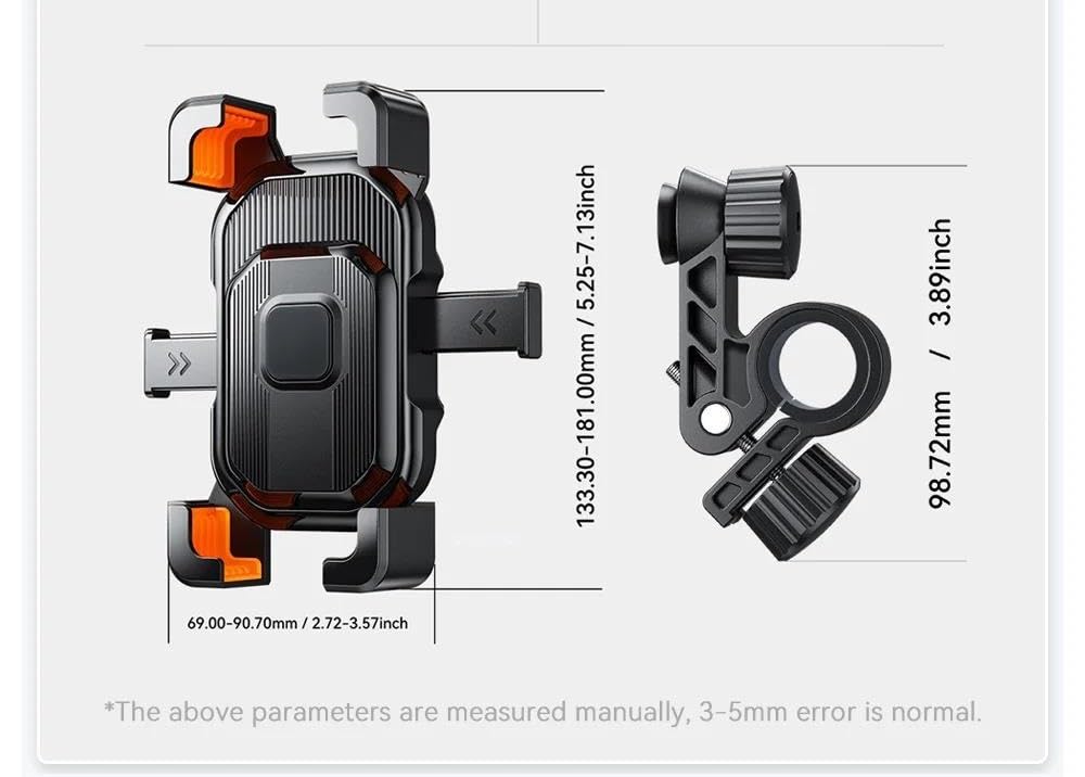 Morsetto Per Cellulare Per Manubrio Per Moto Porta Per Bici Per Altri Accessori Da Ciclismo Per Smartphone 4.7 A 6.7 ​​pollici