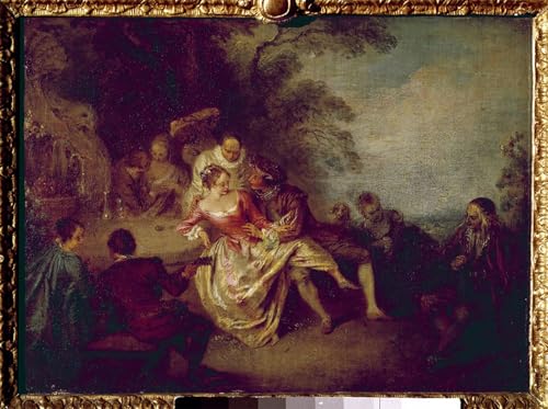 Impression d'art Jean Antoine Watteau grand format 60x90