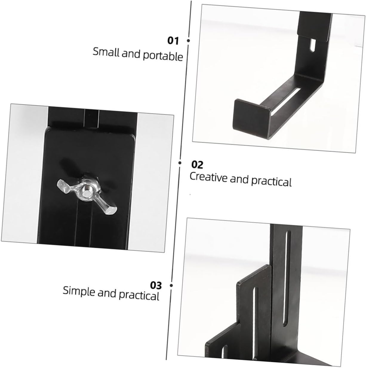 4Pcs Plant Pot Holders Durable Planter Brackets for Railing Balcony and Garden Use Fits Flower Pots Easy Installation and Strong Bearing Capacity