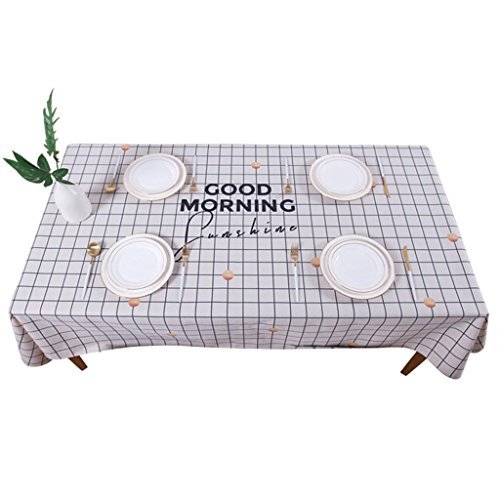 Cotton linen coffee Tablecloth Rectangular Simple Modern cloth Dining Table mat , 001 , 85*85cm