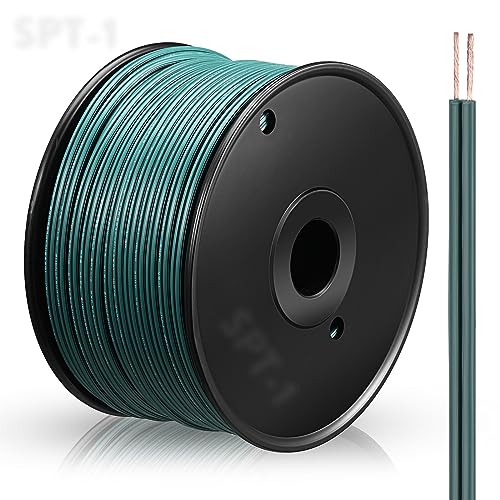Kanayu 250 ft Green Wire 18/2 Electrical Wire 18AWG Blank Lighting Christmas Landscape Wire for Outdoor Indoor Light and Lamp Extension Cable (SPT-1)