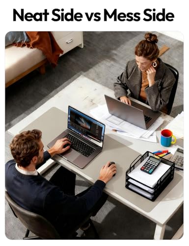 Image of YSAGi Leather Desk Pad Protector, Office Desk Mat, Large Mouse Pad, Non-Slip PU Leather Desk Blotter, Laptop Desk Pad, Waterproof Desk Writing Pad for Office and Home (Olive Beige, 23.6 inch x 13.8 inch)