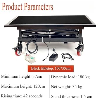 Overhead Electric Hoist Electric Folding Lift Household Interior Decoration Mobile Trolley Lift Platform Winch Lifting Scaffold(100x55 180KG)