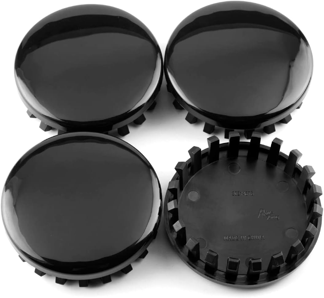 3.25In 83MM Wheel Center Caps for Chevy Chevrolet Silverado Suburban Tahoe Yukon XL Sierra Van Savana Black Center Cover