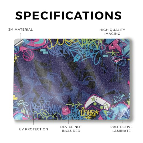 Image of Glossy Glitter Laptop Skin Compatible with Alienware M18 R2 (2024) - Gamer Tag - Premium 3M Vinyl Protective Wrap Decal Cover - Easy to Apply | Crafted in The USA by MightySkins