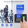 Clocking in Machines for Small Business, Fingerprint Password Attendance Machine, Checking-in Recorder Time Clock with 2.4 TFT LCD Screen Fingerprint Password, for Office Business with 8G U-Disk #2
