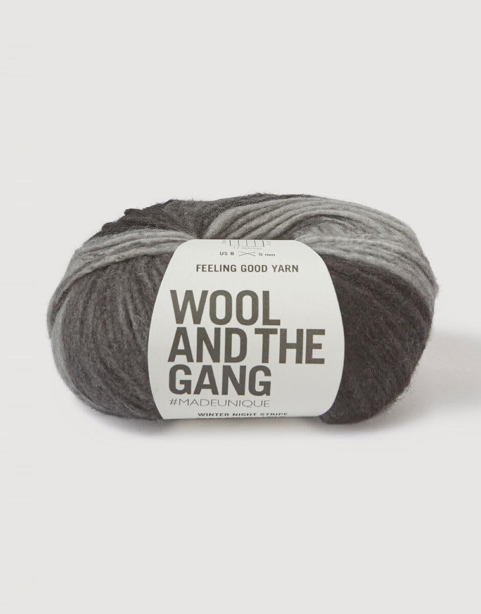 Wool and the Gang - Feeling Good Stripe, Winter Night, 50g