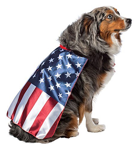 Disfraz bandera USA para perro grande - talla única