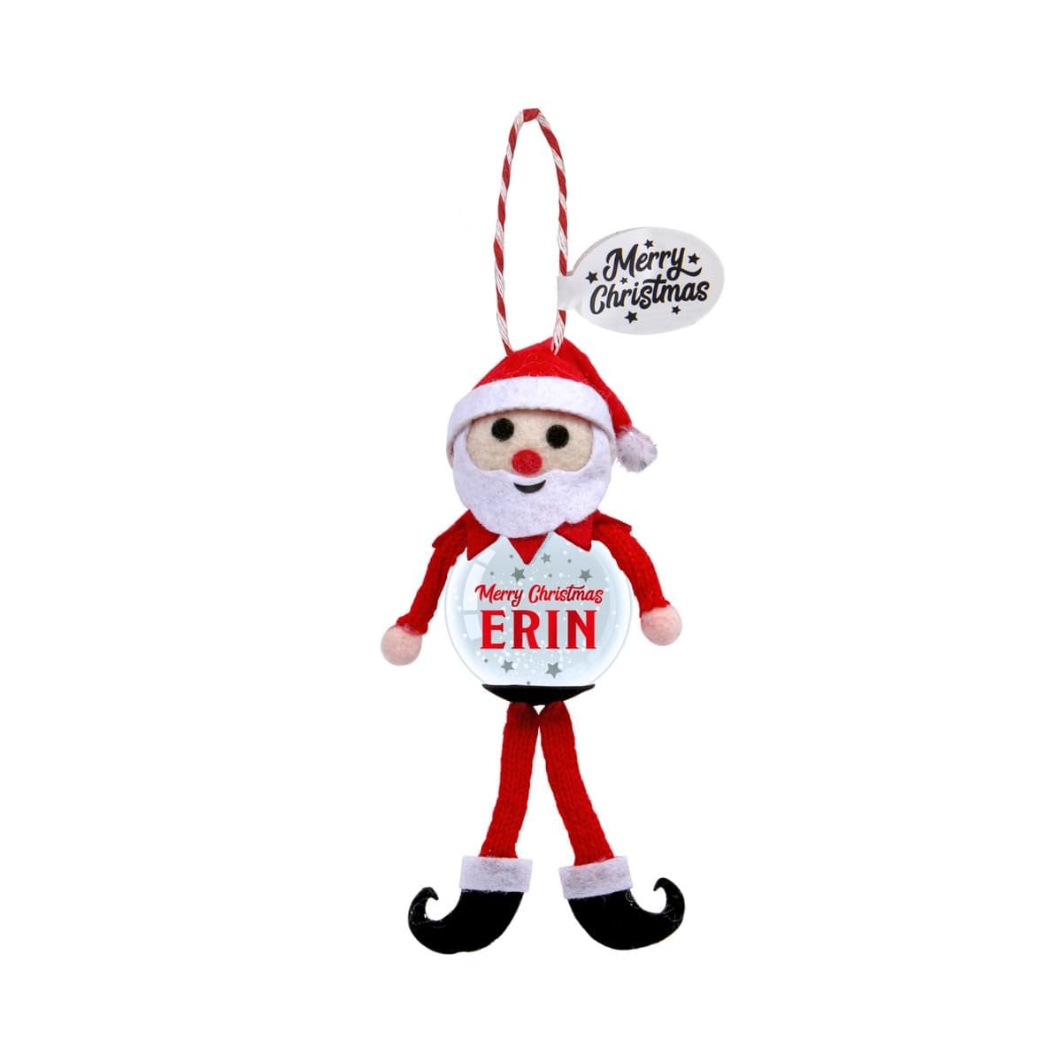 History & Heraldry Erin Personalised Snowglobe Tree Decoration (Erin)