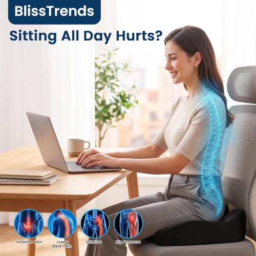 BlissTrends Memory Foam Seat Cushion