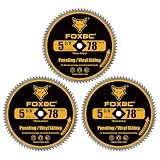 FOXBC 5 3/8 Inch Circular Saw Blade 78 Tooth for Paneling...