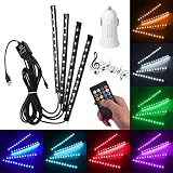 NOAUKA Underdash Light LED Interior Atmosphere Lights Multi-Color 8 Color with Sound Atmosphere and