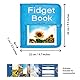 Nestelbuch | Nesteldecke für Demenzkranke | Senioren & Demenz Beschäftigung Hände | Demenzdecke | Spielzeug für Demenzkranke | Sensorische Decke | Fidget Book (Blue)