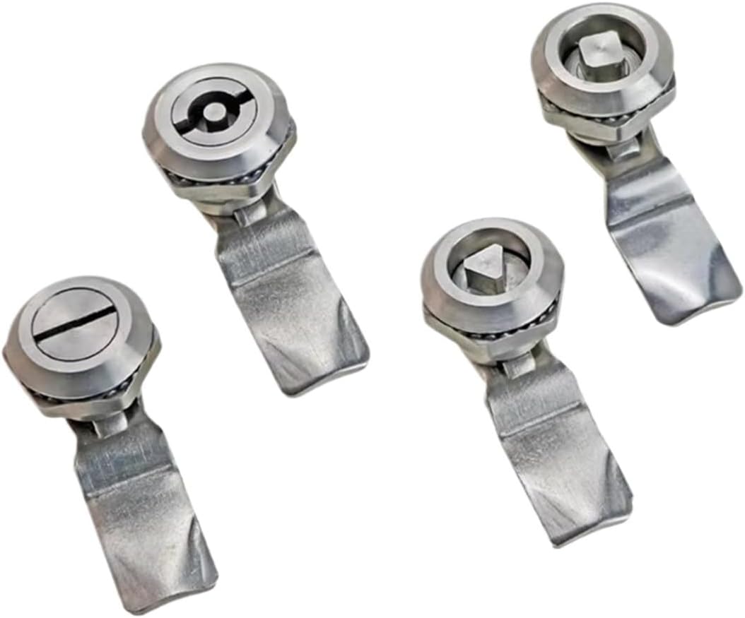 Triangular Square S-Core Outdoor Garbage Bin Lock Electric Control Cabinet Door 304 Stainless Steel(Quadrangle)