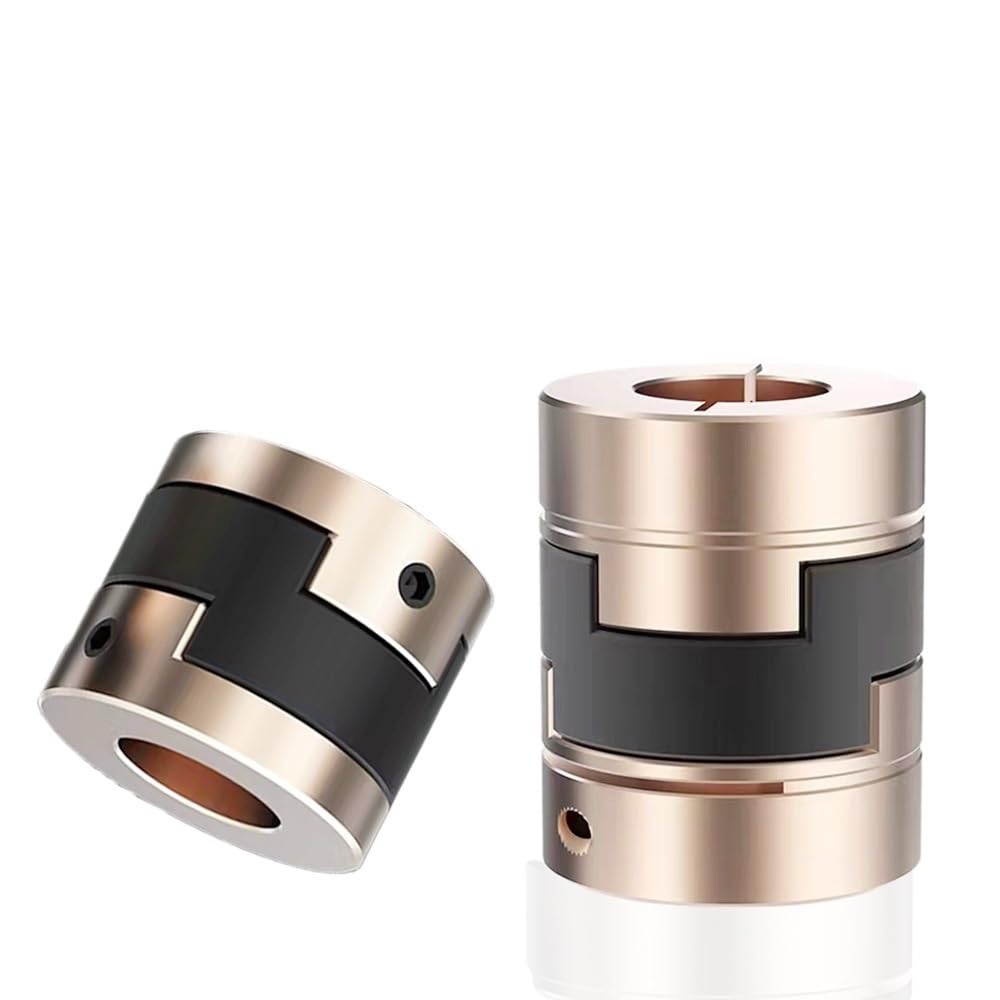 Cloweit LZ-B-D16L30 Rigid Flexible Shaft Coupler Oldham Coupling for Motor Lathe Connect(LZ-D-D16L18 6.35mm)