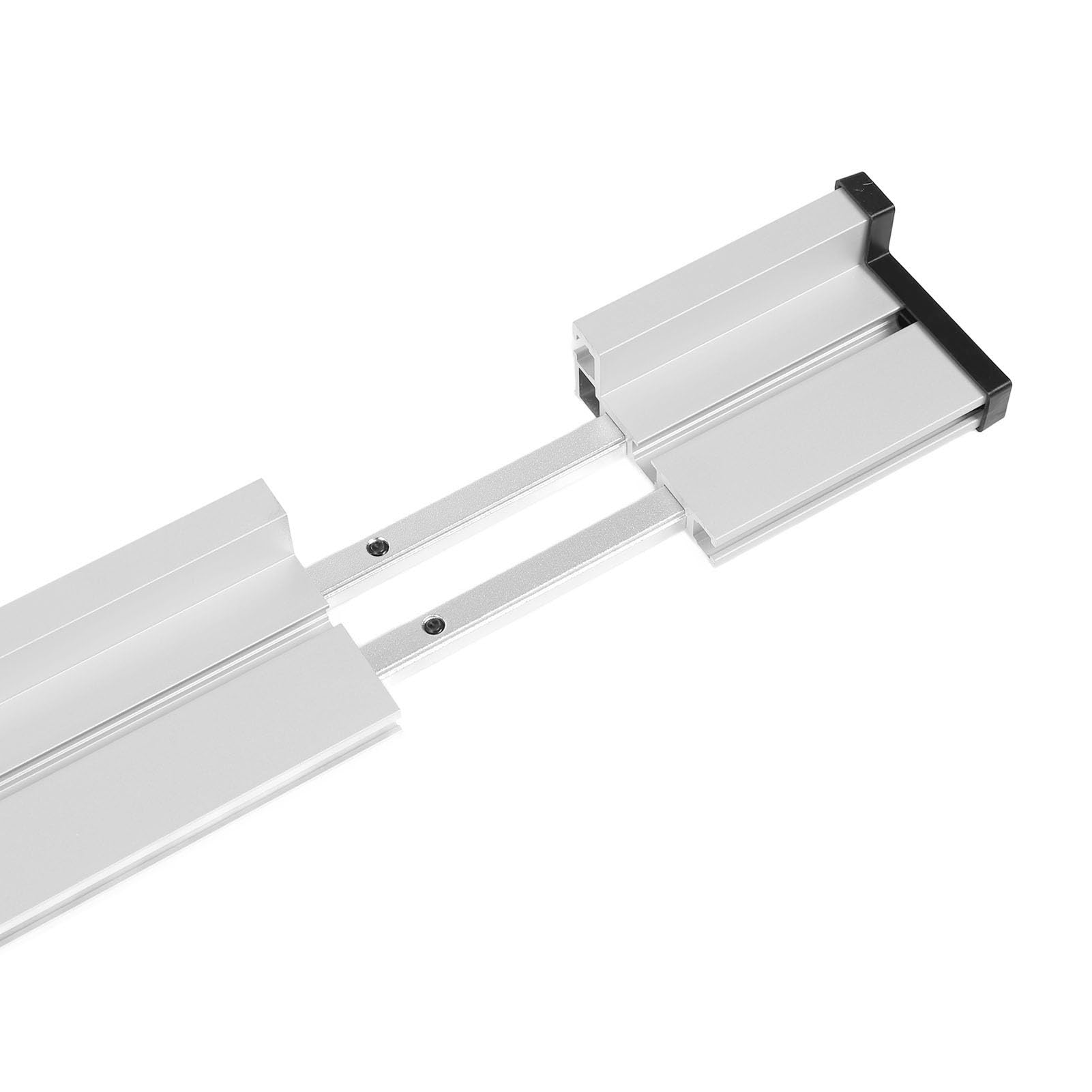 Generic T Track Miter Fence, Typ 75, Teleskopowa Składana Prowadnica 900-1260 Mm do Stołu Frezarskiego i Piły Stołowej, ze Stopu aluminium.