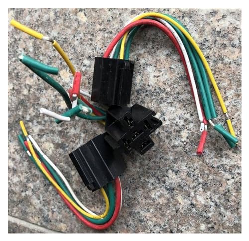 Relé GL4255-S-012-1HR de 4 pines y 12V con base incluida para automoción