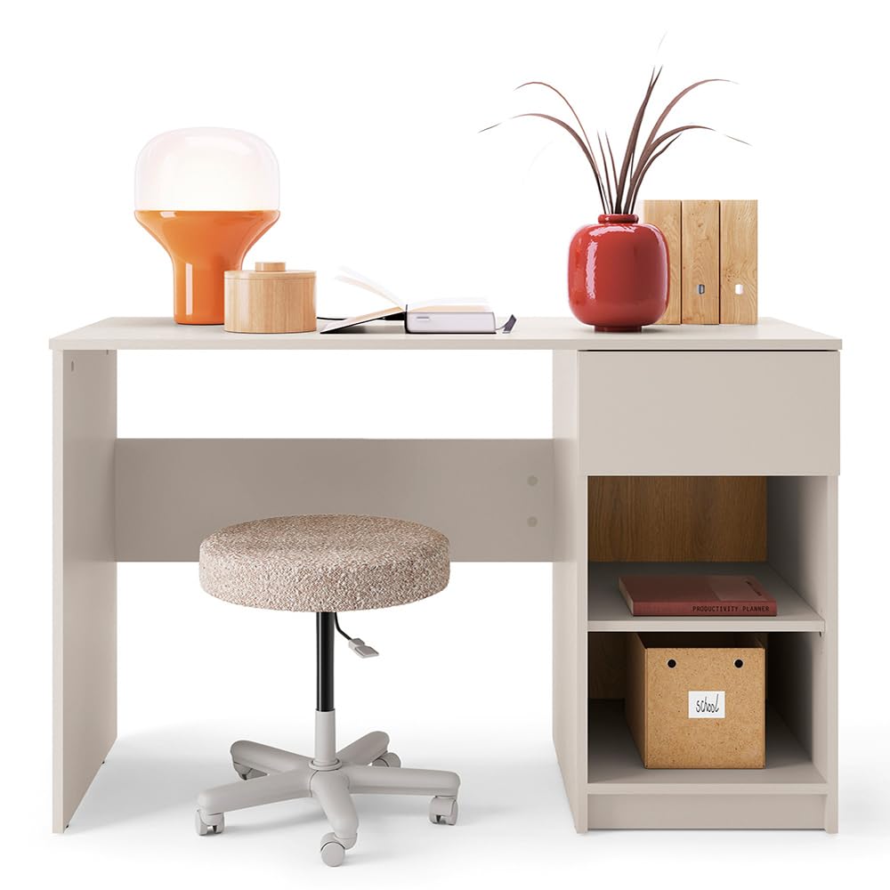 Lomadox Jugendzimmer Set 4-teilig in Kaschmir mit Eiche, Liegefläche 90x200 cm FIER-129