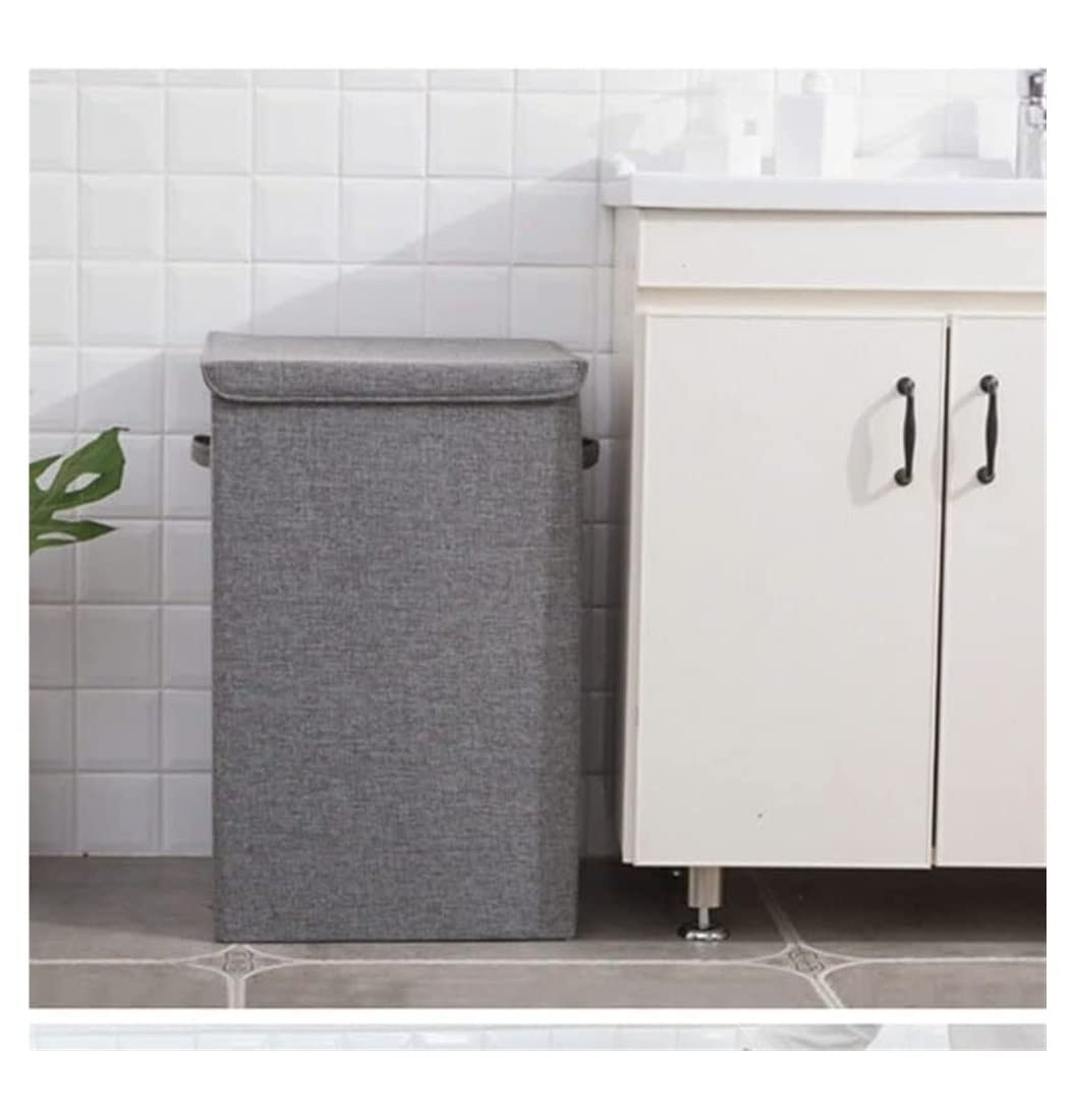 Cesto Ropa Sucia Cesto De Ropa Sucia Contenedor Almacenamiento Plegable con Tapa Cesta Artículos Diversos En La Sala Estar Hamper(B)