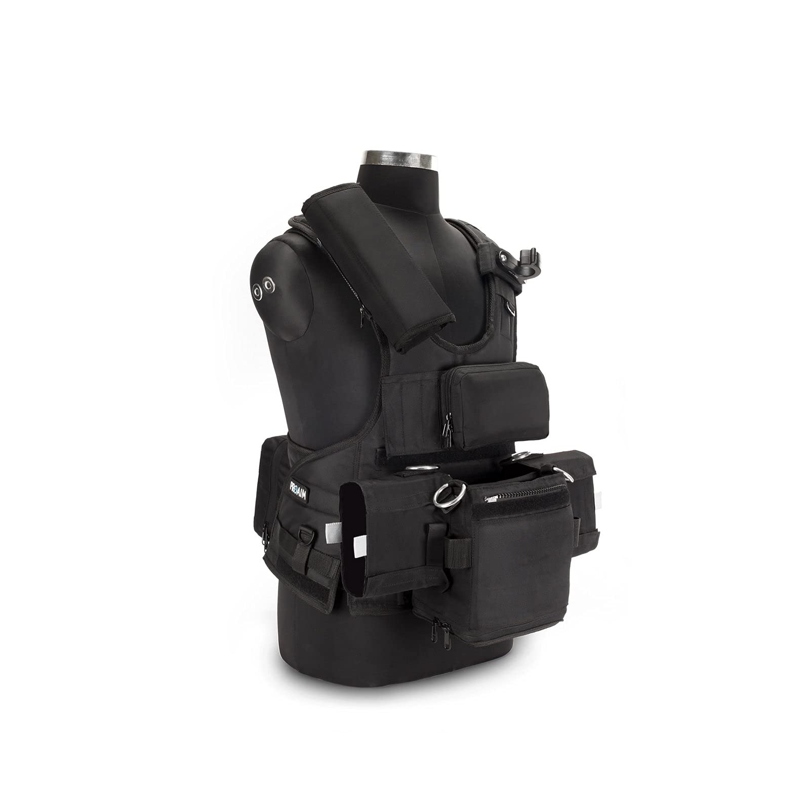 PROAIM ATV gilet tattico audio per fonici e operatori boom | Gilet tattico traspirante con tasche multiple, sistema MOLLE e vestibilità regolabile per registrazioni audio in esterna