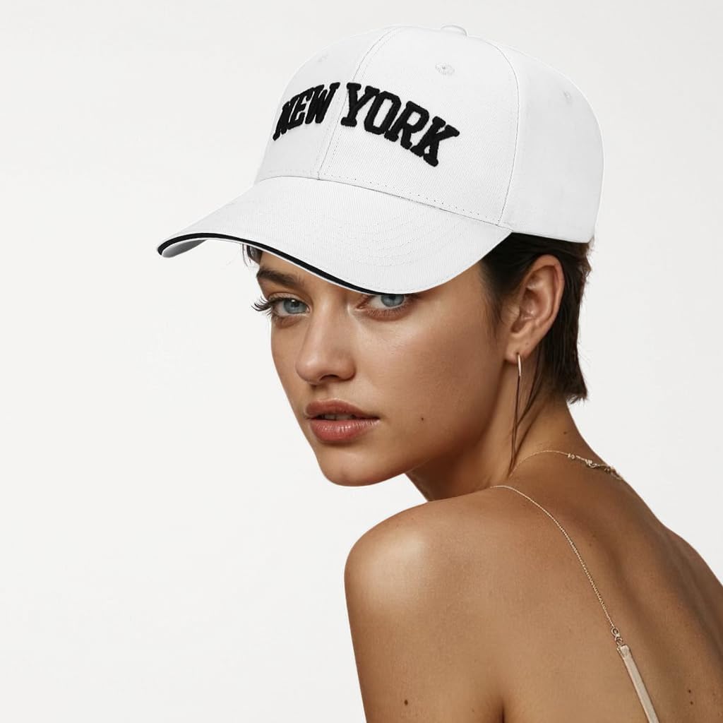 Classic Baseball Cap New York Embroidery 100% Cotton Adjustable Dad Hat Men and Women - Image 9