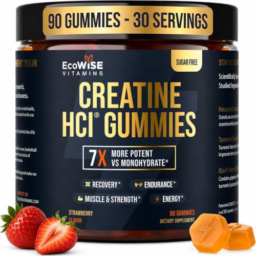 ECOWISE VITAMINS Creatine HCl Gummies