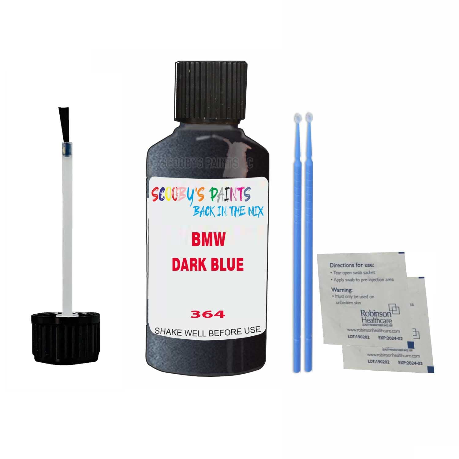 Scoobys Paints Back In The Mix Dark Blue Touch Up Paint For Bmw Z3 Roadster 364 1998-2004 30Ml Bottle Brush Scratch Stone Chip Repair Pen