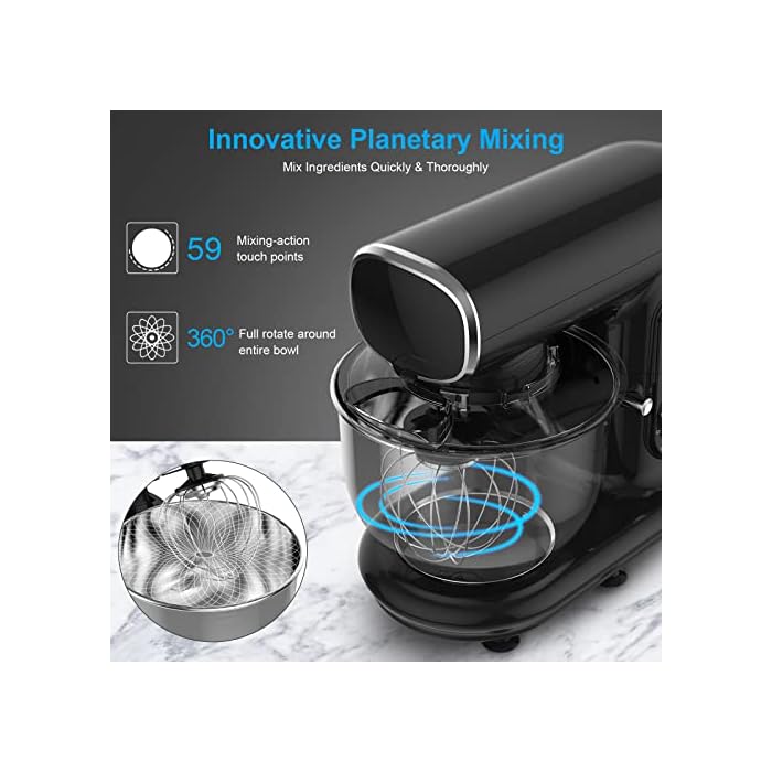 Buy XMIX Stand Mixer, 6Speed Electric Mixer 500W TiltHead 5Qt Cake Mixer Stainless Steel Bowl