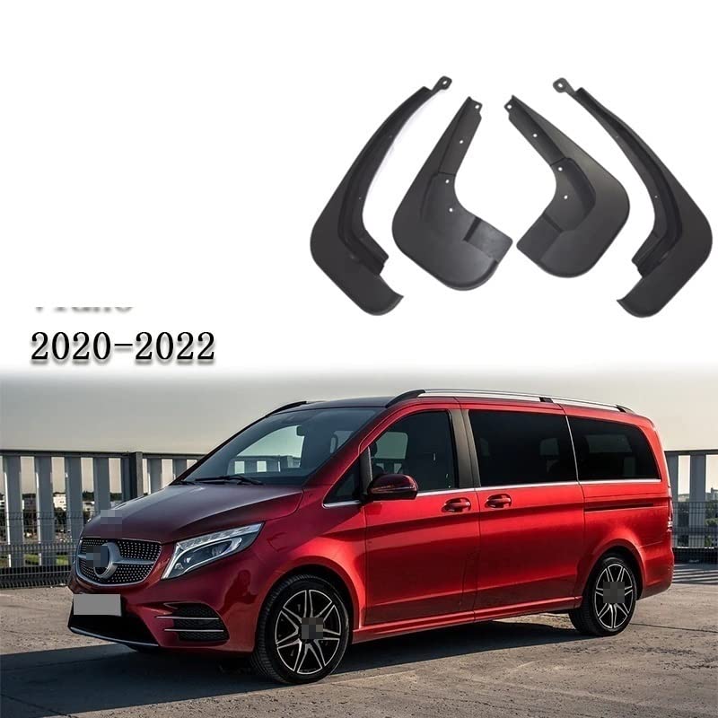 4 stuks auto spatlappen voor Mercedes-Benz Vito W447 2016-2024, automotive op maat gemaakte spatborden voor achter spatwaterdicht waterdicht