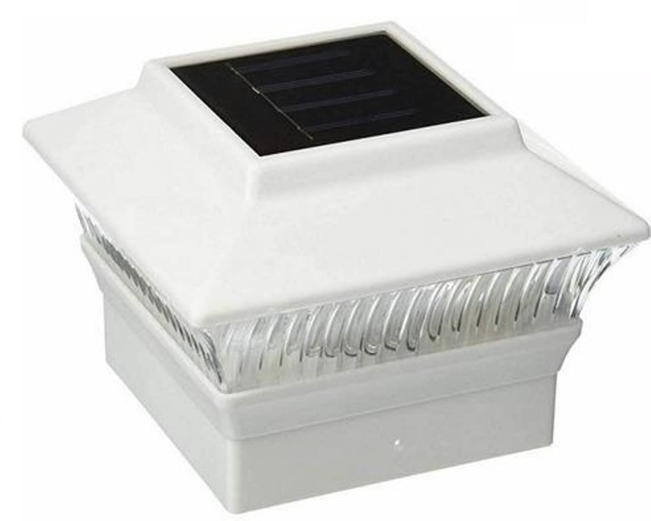 Starry Illuminate 10 Pcs 4x4 Solar White Color Square PVC Post Fence Cap Lights