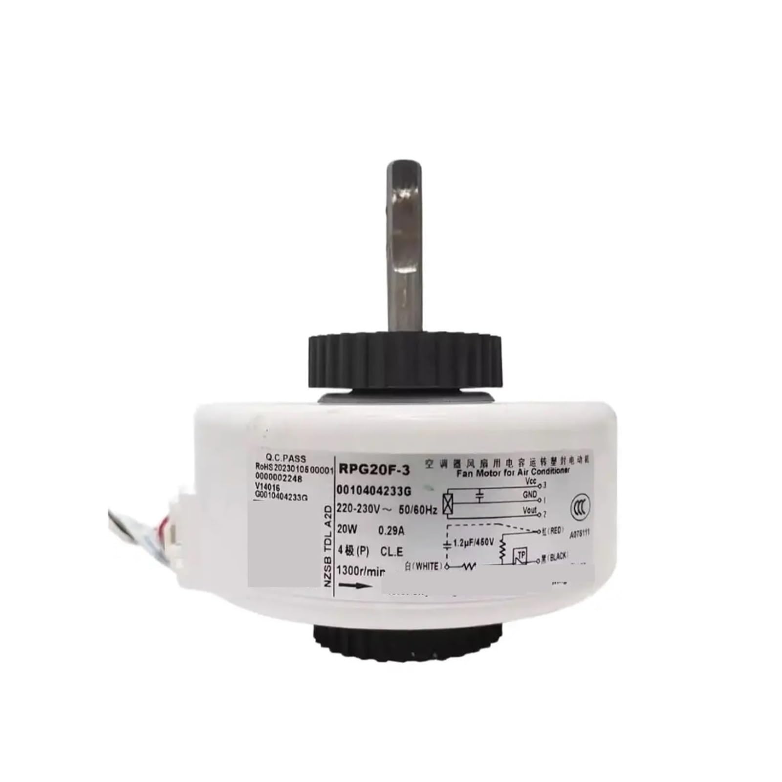 Air Conditioner Motor, Air conditioner motor RPG20-13 0010404233G 0010404233C Fan part