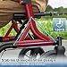 MAXWALK Rollator Faltbar und Leicht mit Sitz,30cm Reifen für Allen Gelände