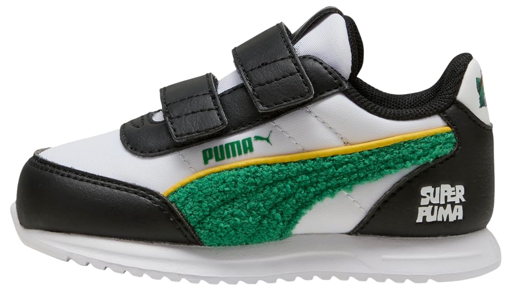 PUMA Unisex Baby R78 LIGHTWIND SUPER V INF Sneaker, White-Archive Green Black, 21 EU