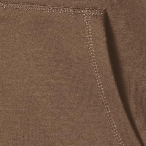 Amazon Essentials Herren Fleece-Kapuzenpulli mit durchgehendem Reißverschluss (erhältlich in den Größen Big & Tall), Mittel Braun, M