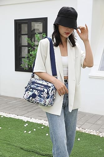 Image of Pealwel Women Shoulder Handbag Roomy Multiple Pockets Bag Ladies Crossbody Purse Tote Top Handle Satchel