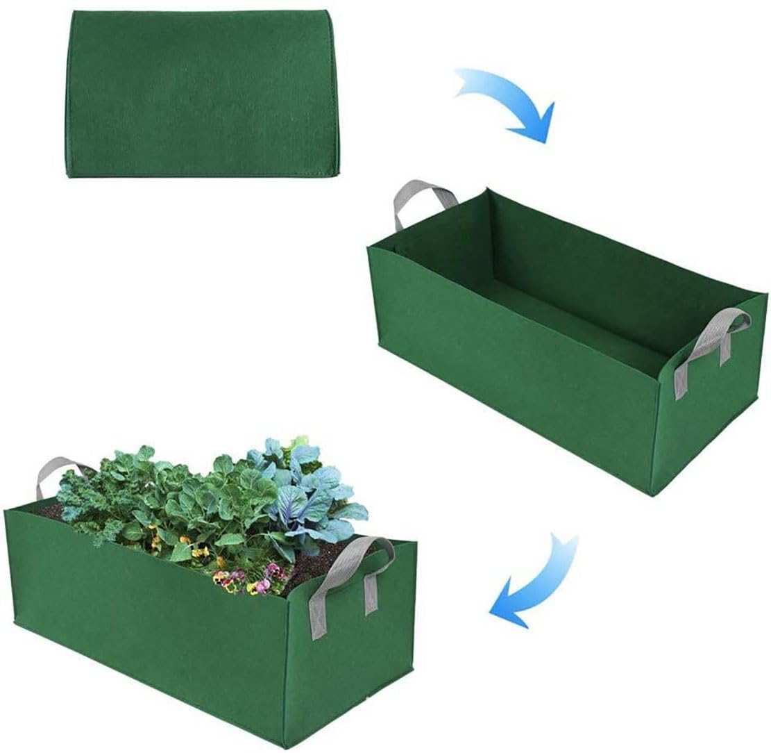Ulalaza 5 Bolsas de Cultivo de Patatas con Solapa, Bolsas de Cultivo de Plantas de Tela, Bolsa de Patatas con Cinta múltiple, Bolsa de siembra de Fieltro no Tejido para Crecimiento