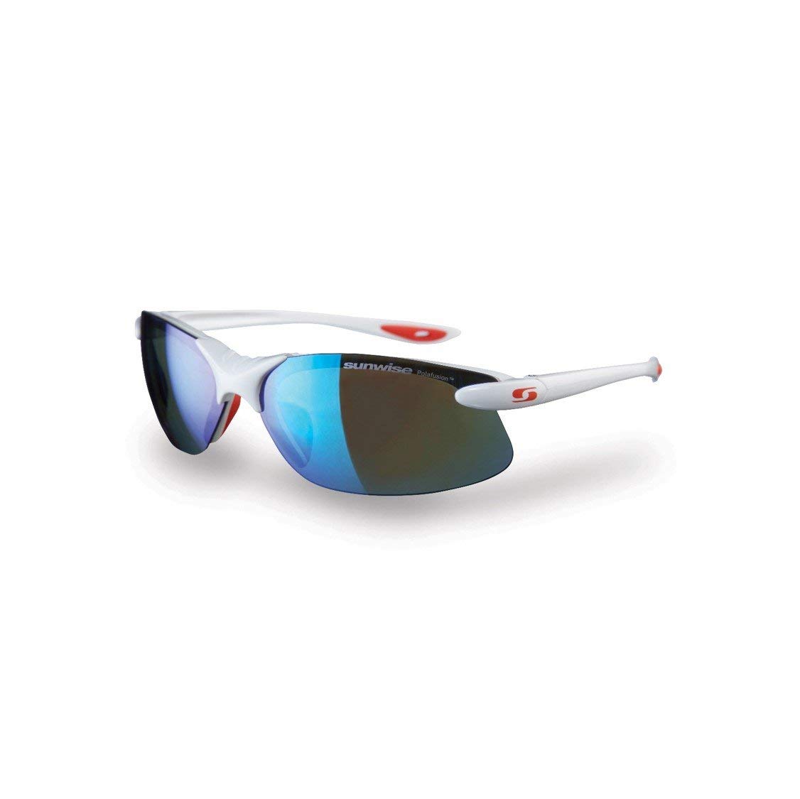 Sunwise Men's White Greenwich Polarised Sports Sunglasses For Suitable For Sporting Activities & Leasure Purposes, Anti-Glare Sunglasses With Wrap Around Lense, One Size