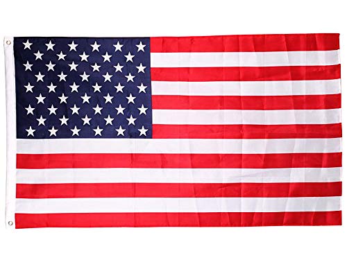 Bandeira dos Estados Unidos + do Brasil 145cm x 90cm da Marca Minha Bandeira - Dupla Face