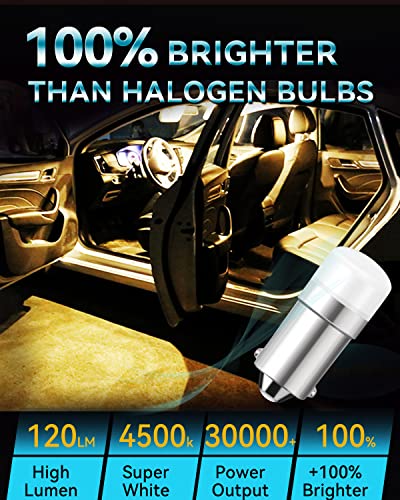 Keiurot BA9S 1816 1895 1893 LED Bulb Car Dome Map Light Warm White 10Pack miniatura 5