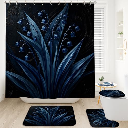Rideau de douche moderne en polyester imperméable au tissage élégant