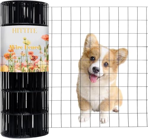 Black PVC Welded Wire Fence Roll 60in x 100ft 2x3 16GA