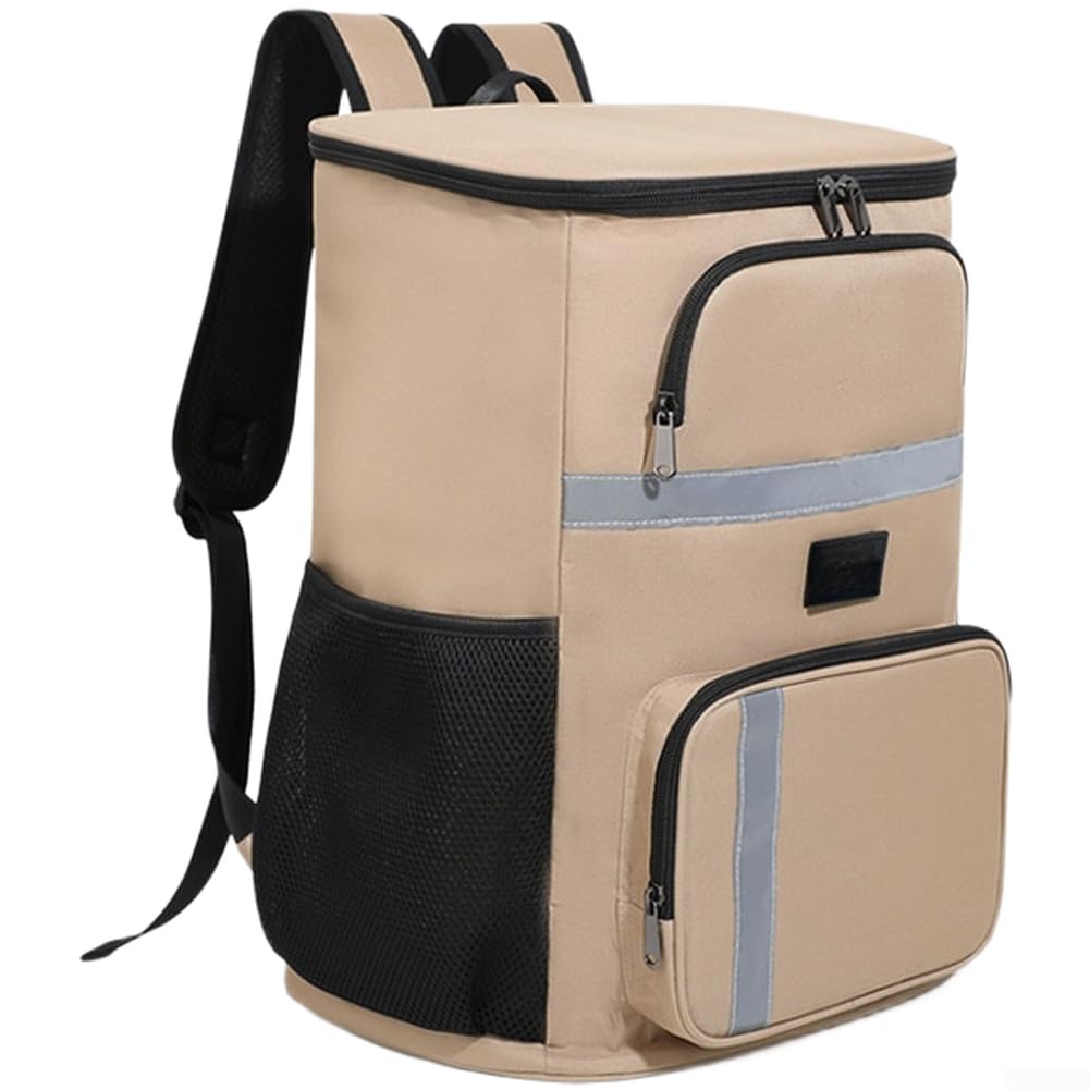 Zaino termico da 30 litri per picnic e campeggio, con isolamento in pellicola di alluminio e layout multi scomparto