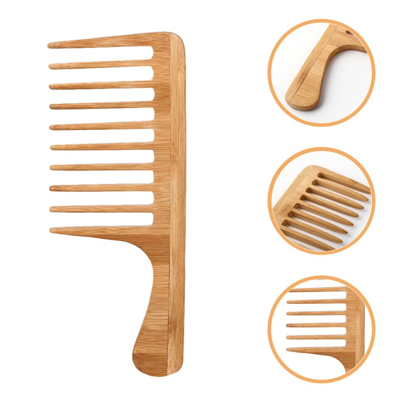 Peine de Dientes Anchos Healeved de Madera Grande miniatura 7