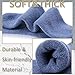 EBMORE Merino Wool Boot Socks Warm Thermal Winter Thick Hiking Cozy Boot Crew Comfy Socks 5 Pairs for Women Gifts Stocking Stuffers(Solid color)
