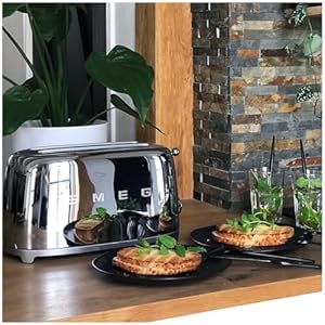 Smeg 50's Retro 4 - slice toaster (Stainless Steel) Smeg 50s Retro 4 slice toaster Stainless Steel