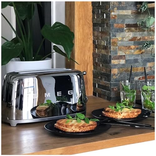 Smeg-50s-Retro-4-slice-toaster-Stainless-Steel Smeg 50s Retro 4 slice toaster Stainless Steel